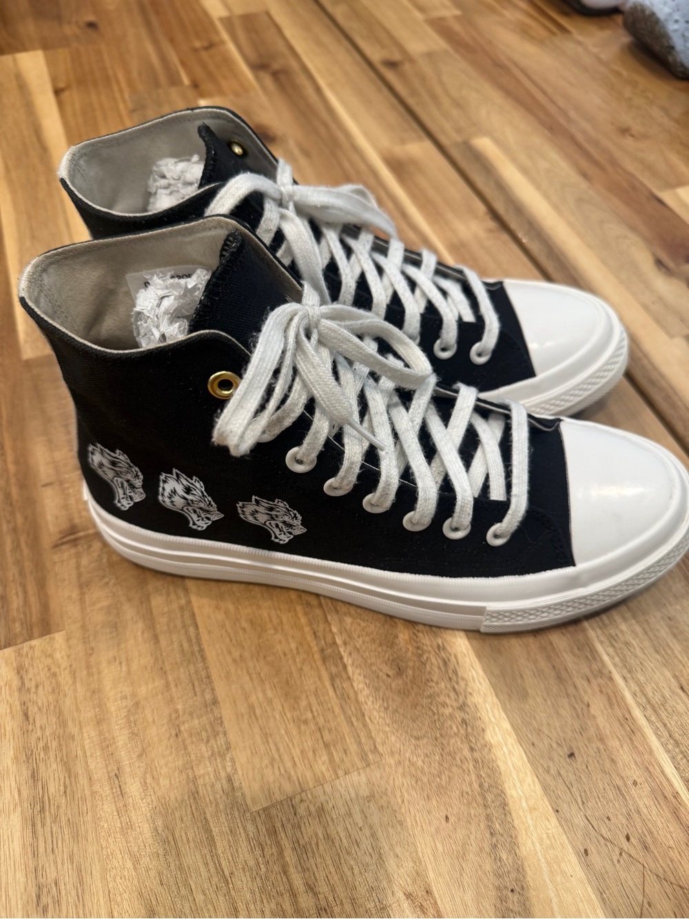 Darc Sport Black High-Top Sneakers with White Accents